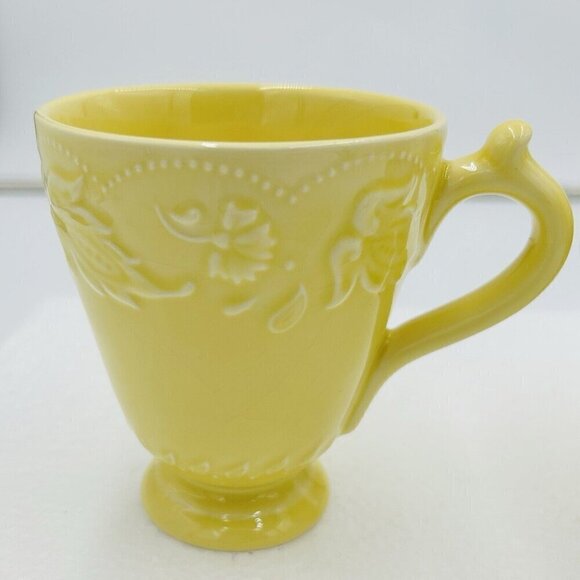 (2) J. Willfred Sadek VERA BRADLEY MY HOME Yellow 4.5" Mugs Portugal - Picture 5 of 9